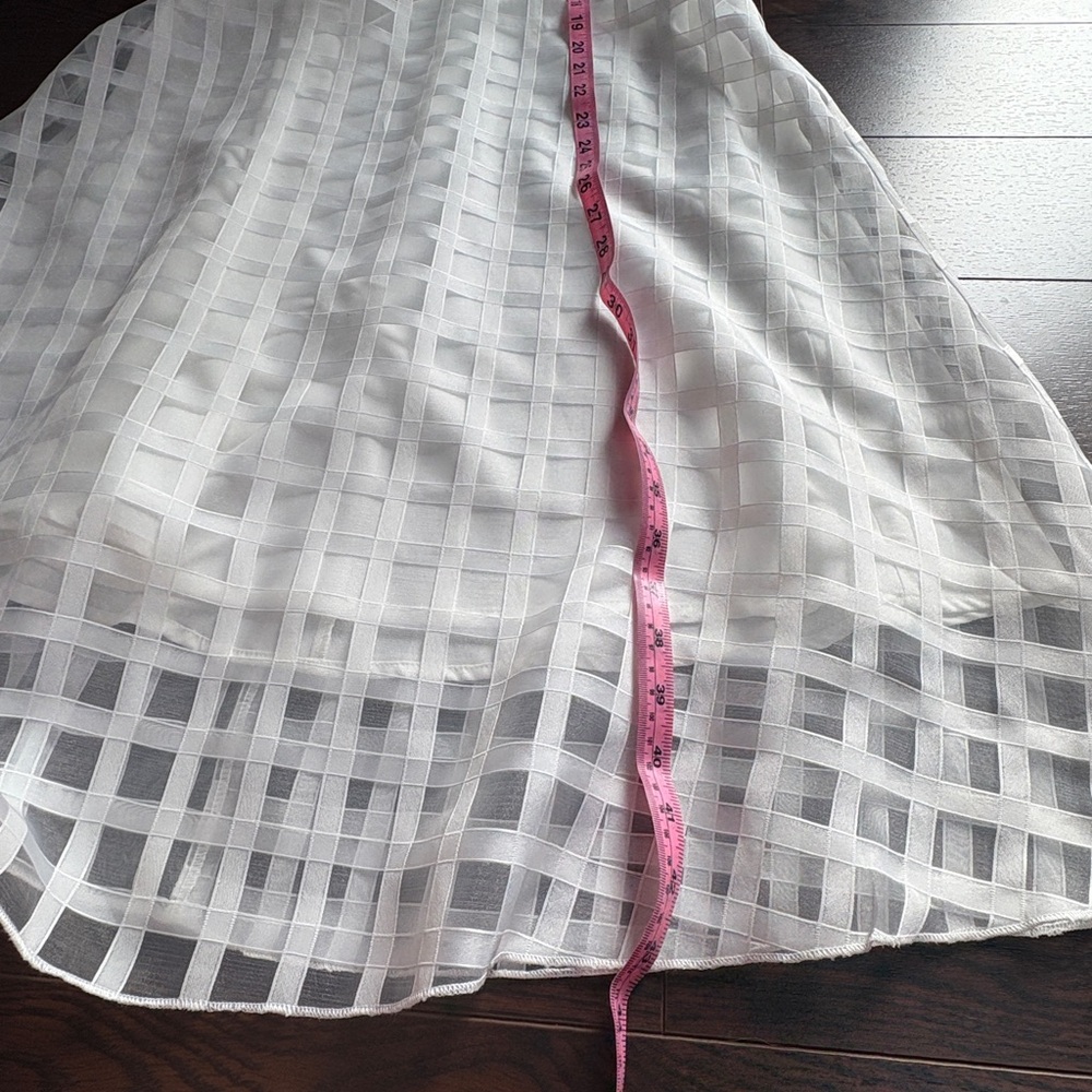 JJs House White Checkered Midi Dress - Picture 7 of 10